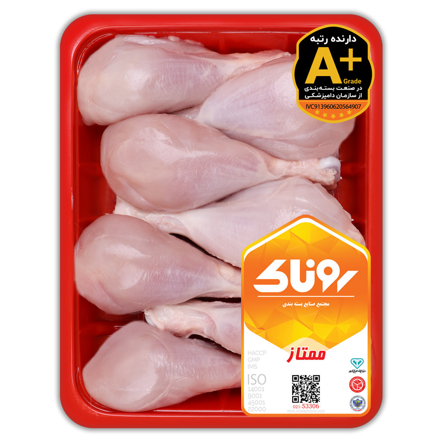 ساق مرغ بدون پوست  900 گرم کشتار روز